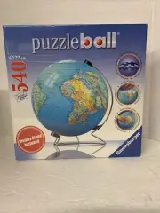Ravensburger Puzzle Ball 540 Pieces The Earth Globe 3D w/ Stand BRAND NEW SEALED