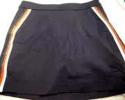 G/FORE Women's Navy Tux Stripe Performance Fabric Skirt / Skort NWT $155 Size 10
