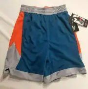 And1 Boys Basketball Shorts Moroccan Blue Size Boys Small (6-7) NWT Nice