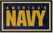Fanmats Military 'Navy' Nylon Face 4X6 Plush Rug