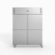 FED-X S/S Four Door Upright Freezer - Commercial Upright Freezers (XURF1410S2V) - XURF1410S2V