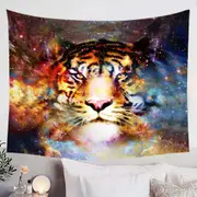Cool Space Tiger Tapestry