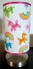 Unicorn balloon rainbow touch lamp base with fabric shade