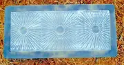 Sunburst bench top concrete mold .150 abs plastic mould 31" x 14" x 2.5" thick