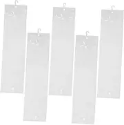 HAPINARY 5pcs PVC Hair Extensions Storage Bags with Hook Clear Hanging Pouch for Wigs Durable Travel Bag for Hair Accessories Easy to Clean and Maintain Capacity