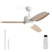 46 inch Ceiling Fans with Lights and Remote, Modern Ceiling Fan with Light St...