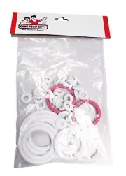 Mirco Spirit of 76 Pinball Machine Replacement Repair Rubber Ring Kit White