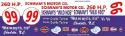#99 Curtis Turner Schwam's Wild Hog 1956 Ford 1/43rd Scale Slot Car Decals
