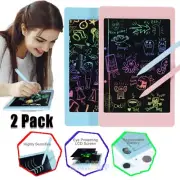LCD Writing Tablet 2 Pack, 8.5-inch Writing Board Doodle Drawing Board Blue/Pink