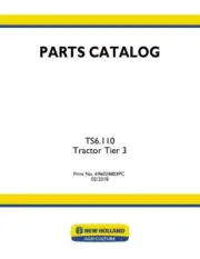 NEW HOLLAND TS6.110 TRACTOR TIER 3 PARTS CATALOG