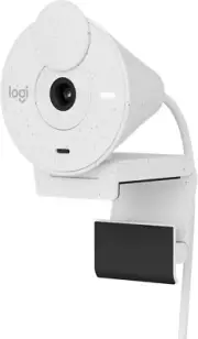 Logitech Brio 300 Full HD Webcam with Privacy Shutter, Off White