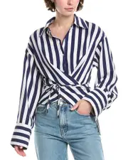 Brook + Lynn Tie Front Shirt