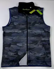 ROBERT GRAHAM Size XS Men's Vest Navy Camo Davey CLUBHOUSE Performance NEW $168