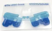 Lego New Plastic Wings w/ Pixelated Medium Azure Dark Azure and Blue Stripes
