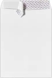 LUXPaper 9 x 12 Open End Envelopes | Peel & Press | White | 28lb. Text | 500 Qty