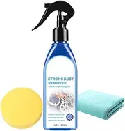 Metal Rust Remover | 150ml Rust Dissolver - Professional Metal Polish with Sponge and Towel for Automotive Bolt Wheel Hub Bike Chain