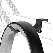Geekria for Creators Mic Arm Headphones Hanger Clamp Mount, Headset Holder Hanger Clip Stand, Headphone Clamp-On Tube Holder for Microphone Boom Arm (Black)