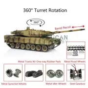 2.4G 7.0 1/16 Henglong Leopard2A6 RC Tank 3889 Barrel Recoil Metal Tracks Rubber