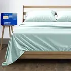 Pure Cotton Full Size Cotton Bed Sheets Set (Full Size,1000 Thread Count) Sea...