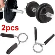 2 PCs 1" Standard 25mm Spring Clamp Collar Clips For Weight Bar Dumbbells Y-RR