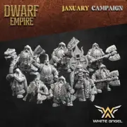 Dwarf Empire Priest Killers | White Angel 28/32mm Fantasy Wargaming Miniatures