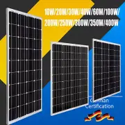 400W 350W 300W 250W 200W 130W 60W 40W 30W 20W 10W Solar Panel Mono Cells 12V RV