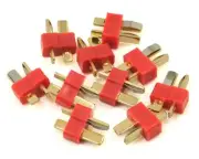 ProTek RC T-Style Bulk Package Connectors (10 Male) [PTK-5056]