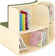 Jooyes Puzzle Series Kid's Modular Curve Reading Bench A with Backrest