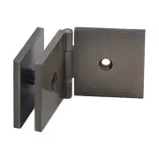 Brixwell C-GTWA-AB Adjustable Square Glass To Wall Mount Clip Antique Brass