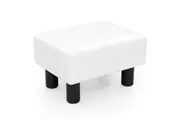 Giantex Foot Stool Ottoman Sofa Step Stool Padded Footrest with Storage White