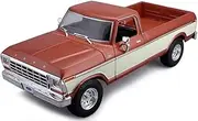 Maisto - 1/18 Scale Model Compatible with Ford Replica Miniature Model Classic Vintage Collectible F150 Pick-up 1979 (Brown)