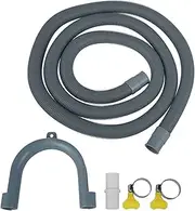 2M Washing Machine Drain Pipe Universal Dishwasher Washer Dryer Drain Waste Hose Extension Replacement Accesories