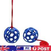 Horse Treat Ball Hay Feeder Toy Hanging Feeding Toy for Horse Stable (Blue)