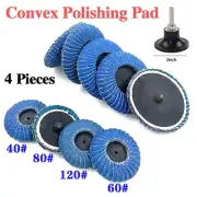 Convex Flap Polishing Discs 60/80/120Grit Angle Grinder Discs Sanding Flap Wheel