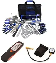 Kings Portable Ultimate Bush Mechanic Tools + LED Work Light + Tyre Deflator Car