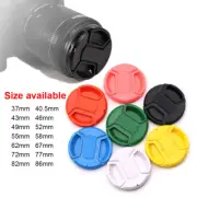 7 IN 1 Colorful 37mm/43-86mm Front Lens Cap Sets + Cleaning Kits for DSLR Camera