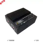 AP-480B 12V Subwoofer Bluetooth Amplifier 1000W Fits 10" Dual Magnetic Speaker