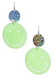 [Trixy Starr] Smiley Face Glow Earrings