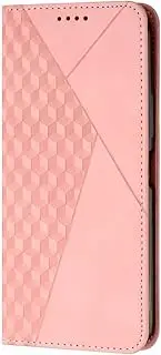 [YBROY] Case for Samsung Galaxy M14 5G, Magnetic Flip Leather Premium Wallet Phone Case, with Card Slot and Folding Stand, Case Cover for Samsung Galaxy M14 5G.(Rosa)