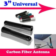 3" Stubby Carbon Fiber Aluminum Short Antenna Black Screws For BENZ SMART (for: Smart)
