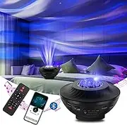 Northern Lights Aurora Projector, Furtherlux Galaxy Light Projector Night Light Projector, Bluetooth Speaker Sync with Music,Colorful Star Light Projector for Kids/Bedroom Decor/Ceiling/Party