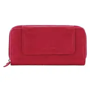 Pierre Cardin Women's Leather Bi Fold Tab Wallet Women's Wallet - Pink