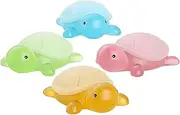 Little Turtle Handmade Oil Soap, 4X Cute Animal Shape Present, Cleansing Moisturizing Wash, For Boys Girls Natural Mild Body Wash