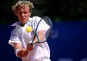 Jonas Svensson of Sweden at the Monte Carlo Open Tennis Championsh- Old Photo