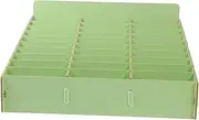 Happyyami Wooden Multi Grid Phone Holder Storage Case Compact Tabletop Organizer for Mobile Devices Cosmetics Sundries Versatile Container with Natural Texture Cell Design