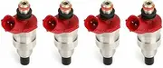 4Pcs Car Fuel Injector Nozzle G60913250 Compatible with Mazda B2600 2.6L-L4 Engine Nozzle Injection 1990-1994
