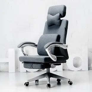 【IDEA】透氣親膚棉麻人體工學S型貼合護脊高背電腦椅/辦公椅