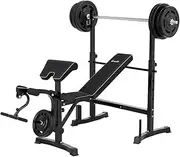 Weight Bench 10 in 1 Bench Press Home Gym Station 330kg Capacity Fitness Equipment