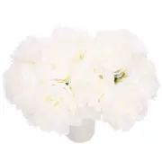 Artificial Flower Heads, Silk Peony Hydrangea Extra White Faux Flowers 10Pcs