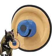 Dog Flying Disc | Indestructible Dog Games Canvas Interactive Toys - Catch and Fetch Outdoor Games with Snack Bag, Safe on Teeth for Small to Large Breed